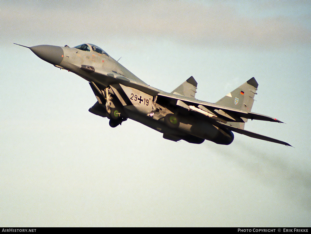 Aircraft Photo of 2919 | Mikoyan-Gurevich MiG-29G (9-12) | Germany - Air Force | AirHistory.net #322312