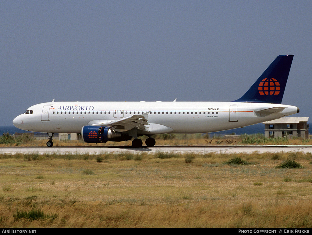 Aircraft Photo of N714AW | Airbus A320-214 | AirWorld | AirHistory.net #322343