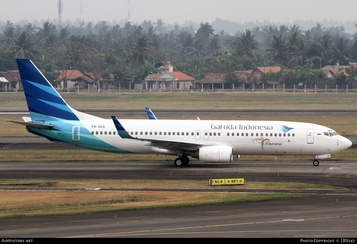 Aircraft Photo of PK-GEG | Boeing 737-83N | Garuda Indonesia | AirHistory.net #322357
