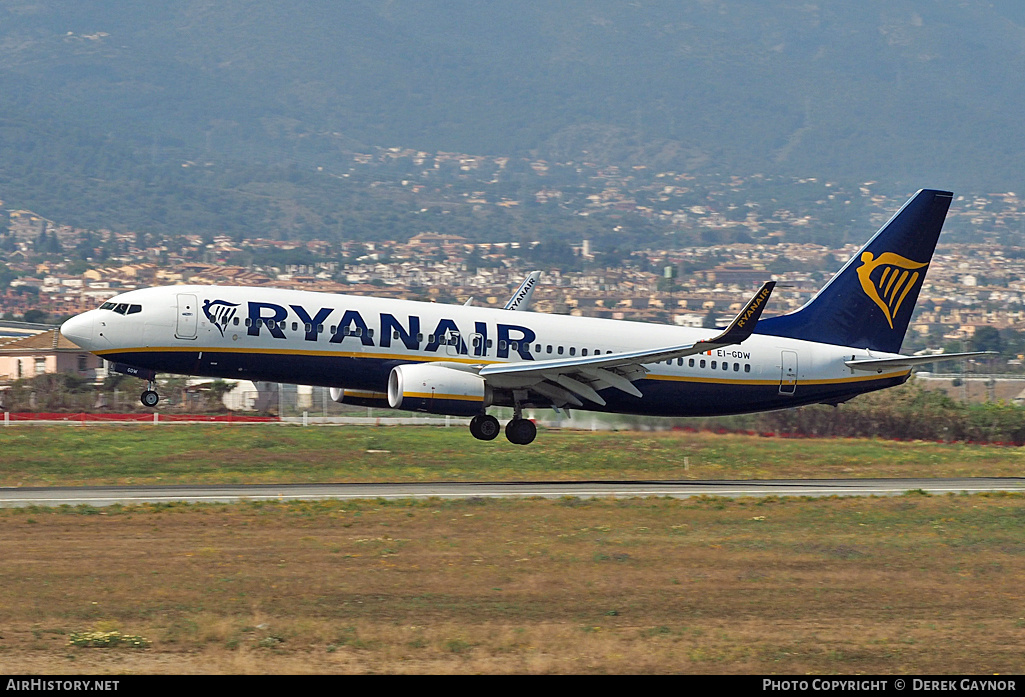 Aircraft Photo of EI-GDW | Boeing 737-800 | Ryanair | AirHistory.net #322358