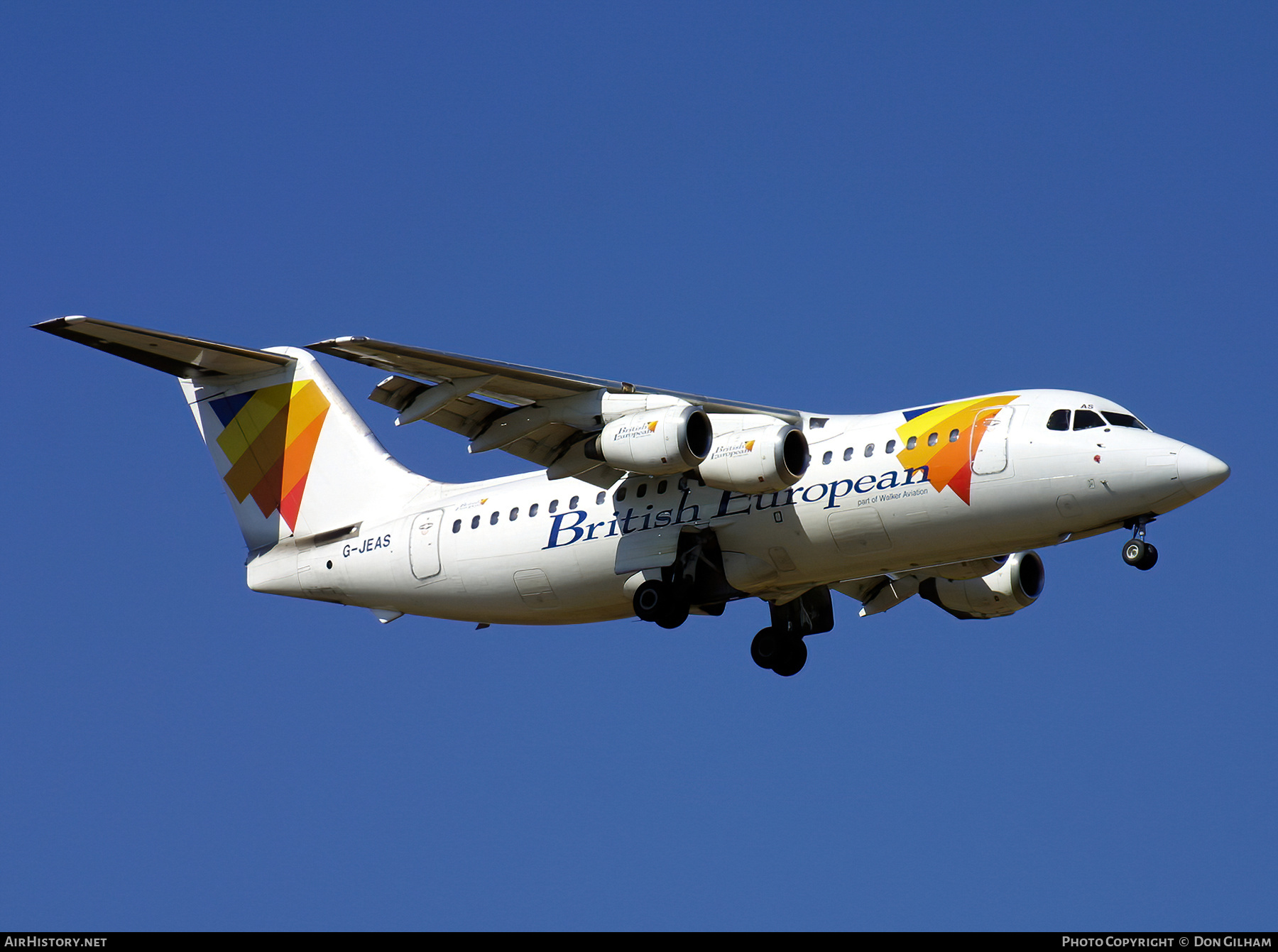 Aircraft Photo of G-JEAS | British Aerospace BAe-146-200 | British European | AirHistory.net #322376