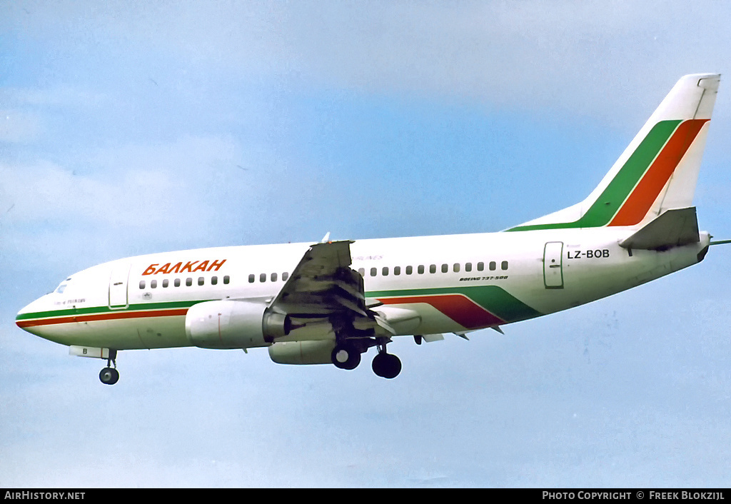 Aircraft Photo of LZ-BOB | Boeing 737-53A | Balkan - Bulgarian Airlines | AirHistory.net #322397
