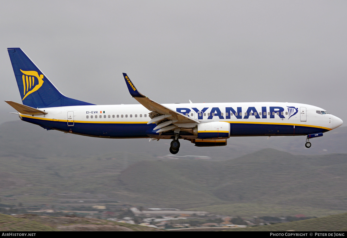 Aircraft Photo of EI-EVR | Boeing 737-8AS | Ryanair | AirHistory.net #322445