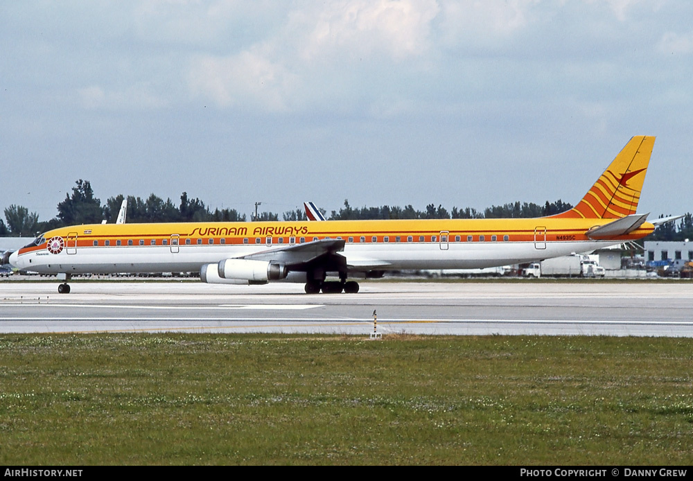 Aircraft Photo of N4935C | McDonnell Douglas DC-8-63 | Surinam Airways | AirHistory.net #322454