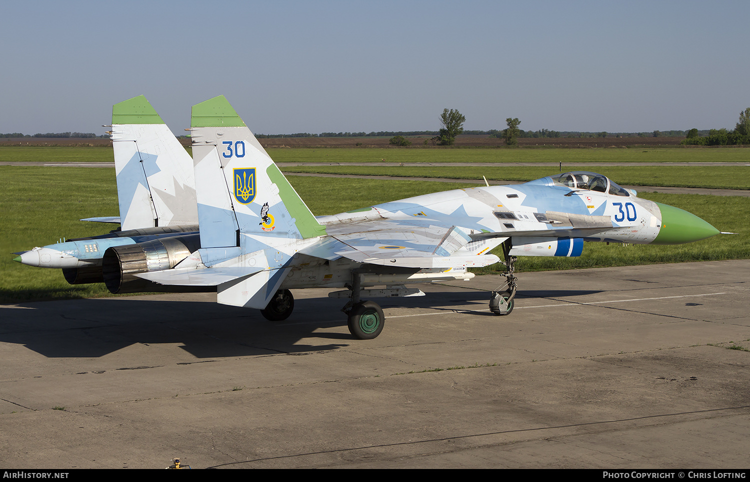 Aircraft Photo of 30 blue | Sukhoi Su-27S | Ukraine - Air Force | AirHistory.net #322487