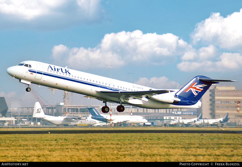 Aircraft Photo of G-UKFE | Fokker 100 (F28-0100) | Air UK | AirHistory.net #322495