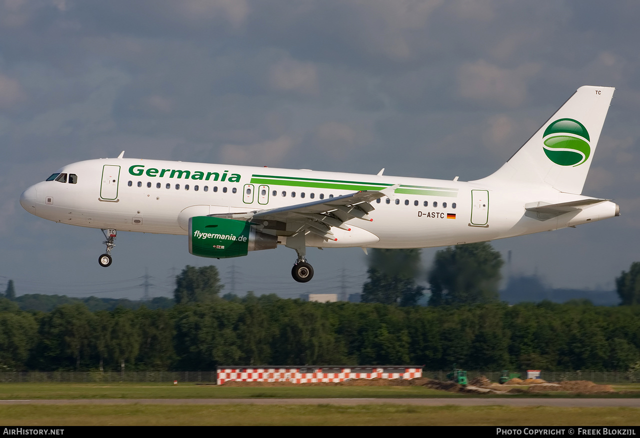 Aircraft Photo of D-ASTC | Airbus A319-112 | Germania | AirHistory.net #322534
