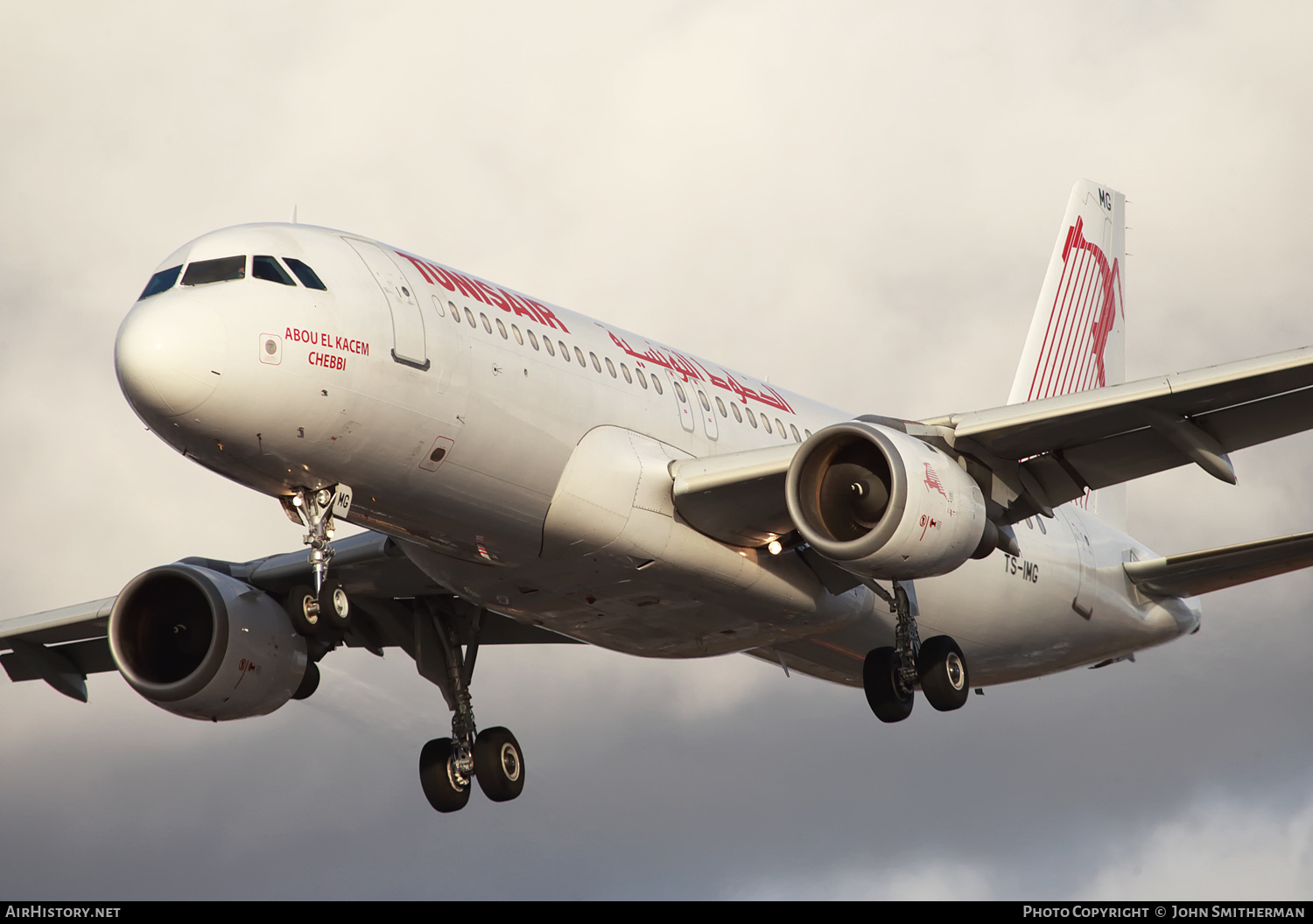 Aircraft Photo of TS-IMG | Airbus A320-211 | Tunisair | AirHistory.net #322536