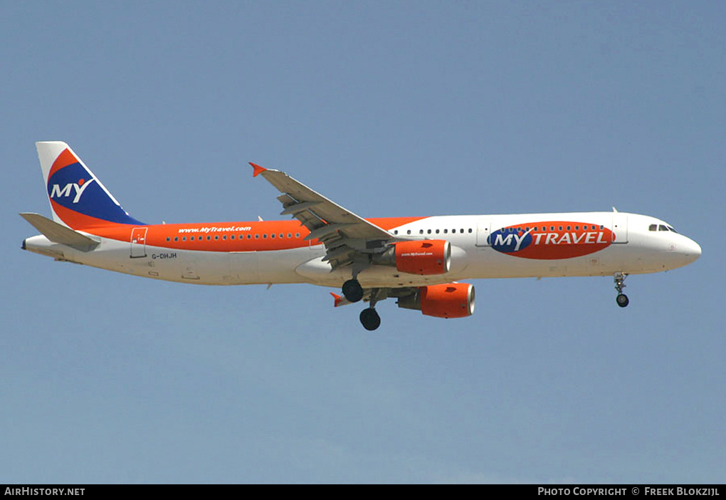 Aircraft Photo of G-DHJH | Airbus A321-211 | MyTravel Airways | AirHistory.net #322565