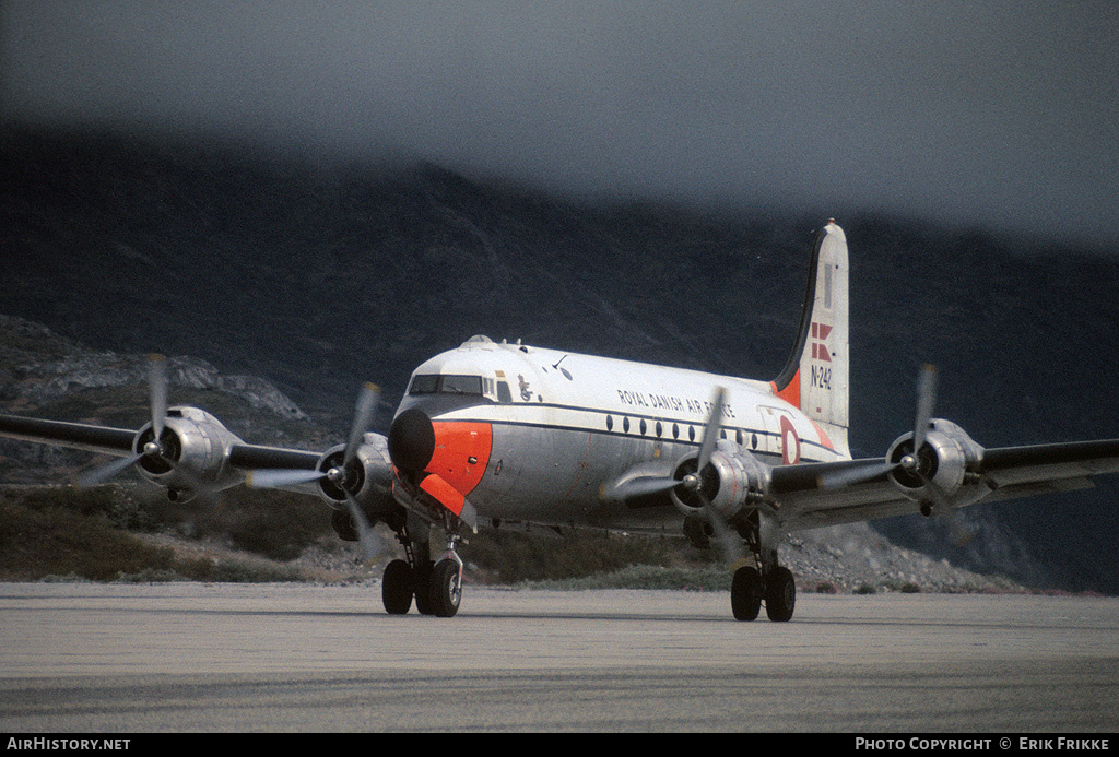 Aircraft Photo of N-242 | Douglas C-54D Skymaster | Denmark - Air Force | AirHistory.net #322588