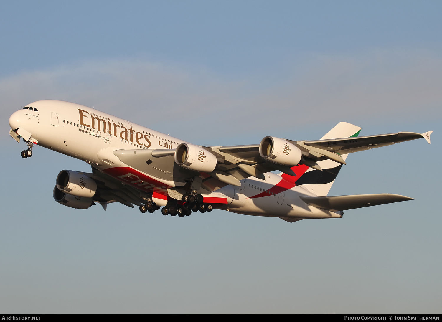 Aircraft Photo of A6-EDL | Airbus A380-861 | Emirates | AirHistory.net #322589