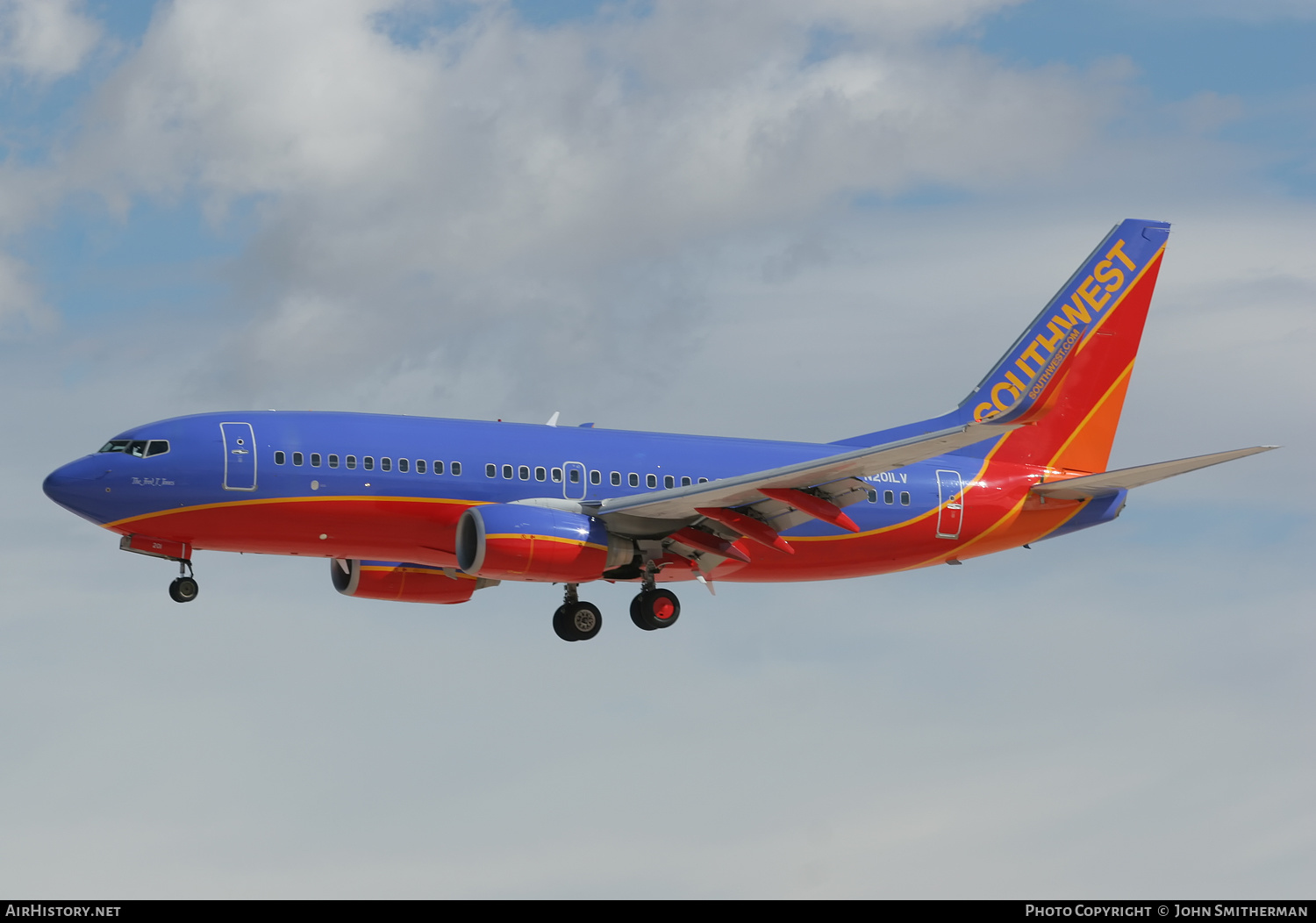 Aircraft Photo of N201LV | Boeing 737-7H4 | Southwest Airlines | AirHistory.net #322608