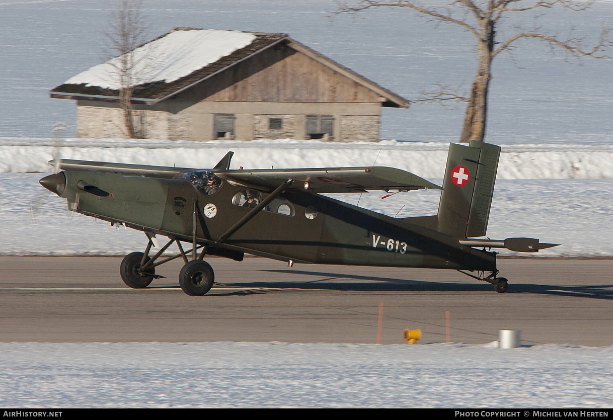 Aircraft Photo of V-613 | Pilatus PC-6/B2-H2M-1 Turbo Porter | Switzerland - Air Force | AirHistory.net #322646