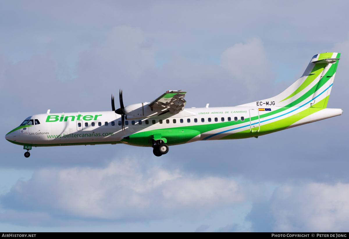 Aircraft Photo of EC-MJG | ATR ATR-72-600 (ATR-72-212A) | Binter Canarias | AirHistory.net #322676