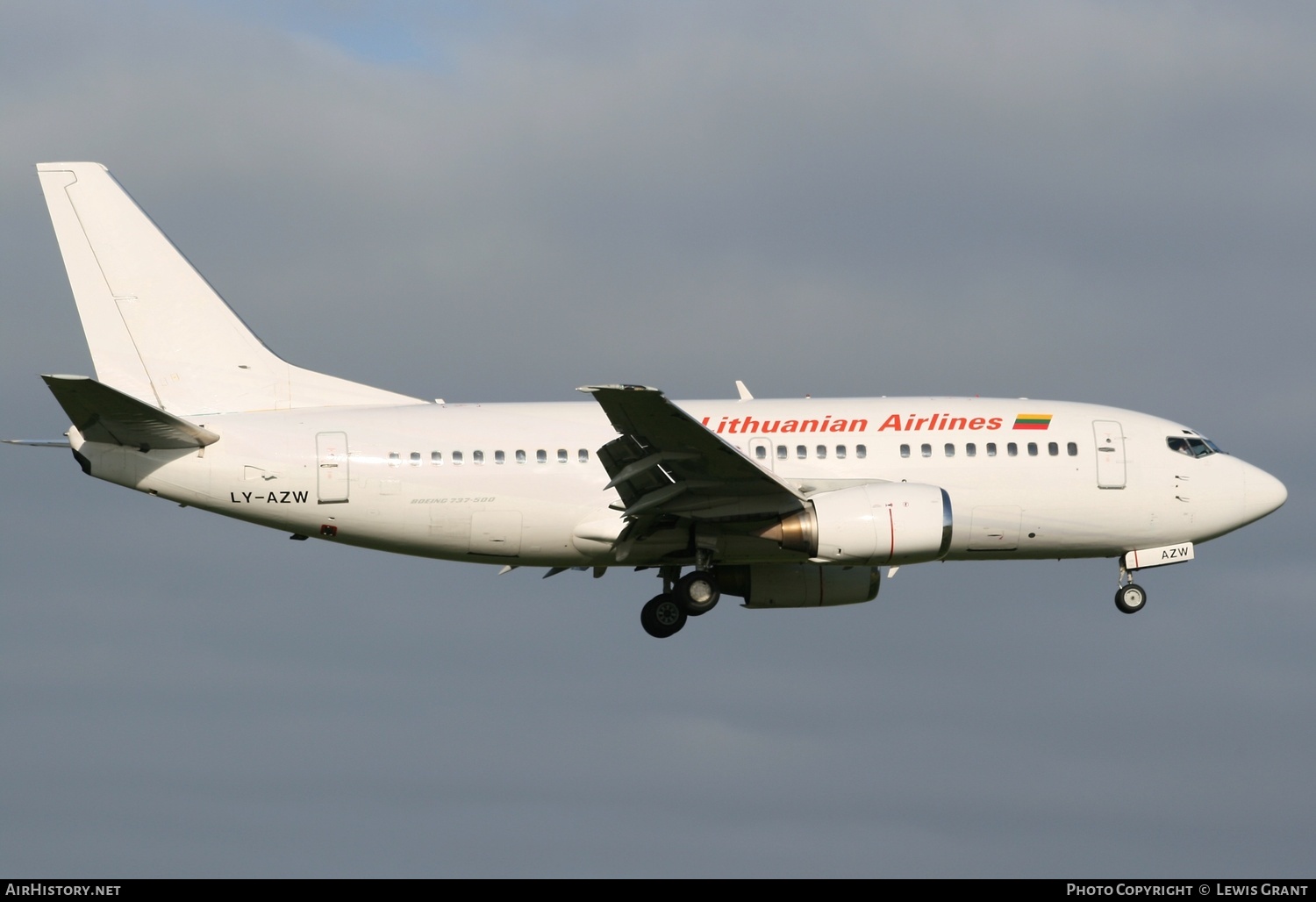 Aircraft Photo of LY-AZW | Boeing 737-5Q8 | Lithuanian Airlines | AirHistory.net #322690