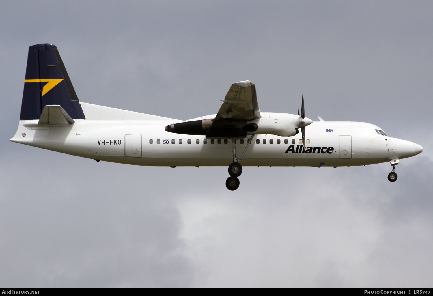 Aircraft Photo of VH-FKO | Fokker 50 | Alliance Airlines | AirHistory.net #322777
