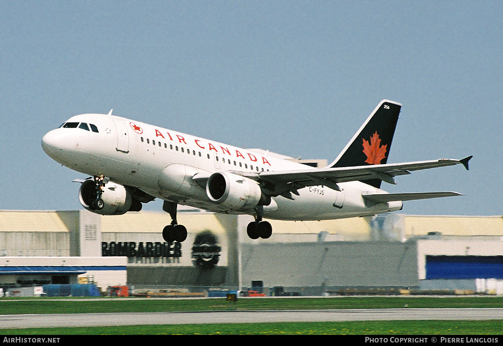 Aircraft Photo of C-FYJG | Airbus A319-114 | Air Canada | AirHistory.net #322818