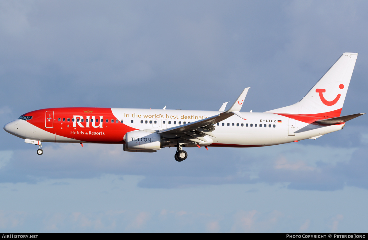 Aircraft Photo of D-ATUZ | Boeing 737-8K5 | TUI | AirHistory.net #322893