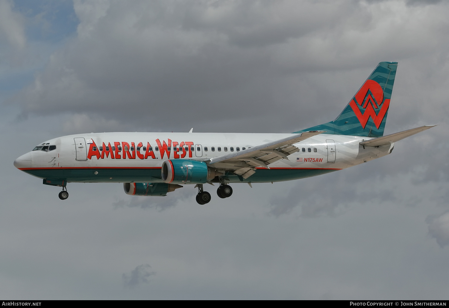 Aircraft Photo of N175AW | Boeing 737-33A | America West Airlines | AirHistory.net #322996