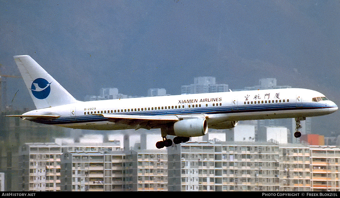 Aircraft Photo of B-2829 | Boeing 757-25C | Xiamen Airlines | AirHistory.net #322997