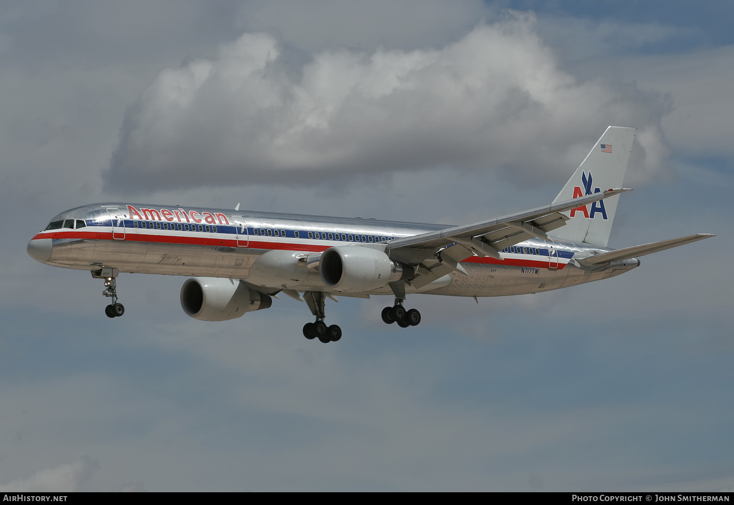 Aircraft Photo of N717TW | Boeing 757-231 | American Airlines | AirHistory.net #323002