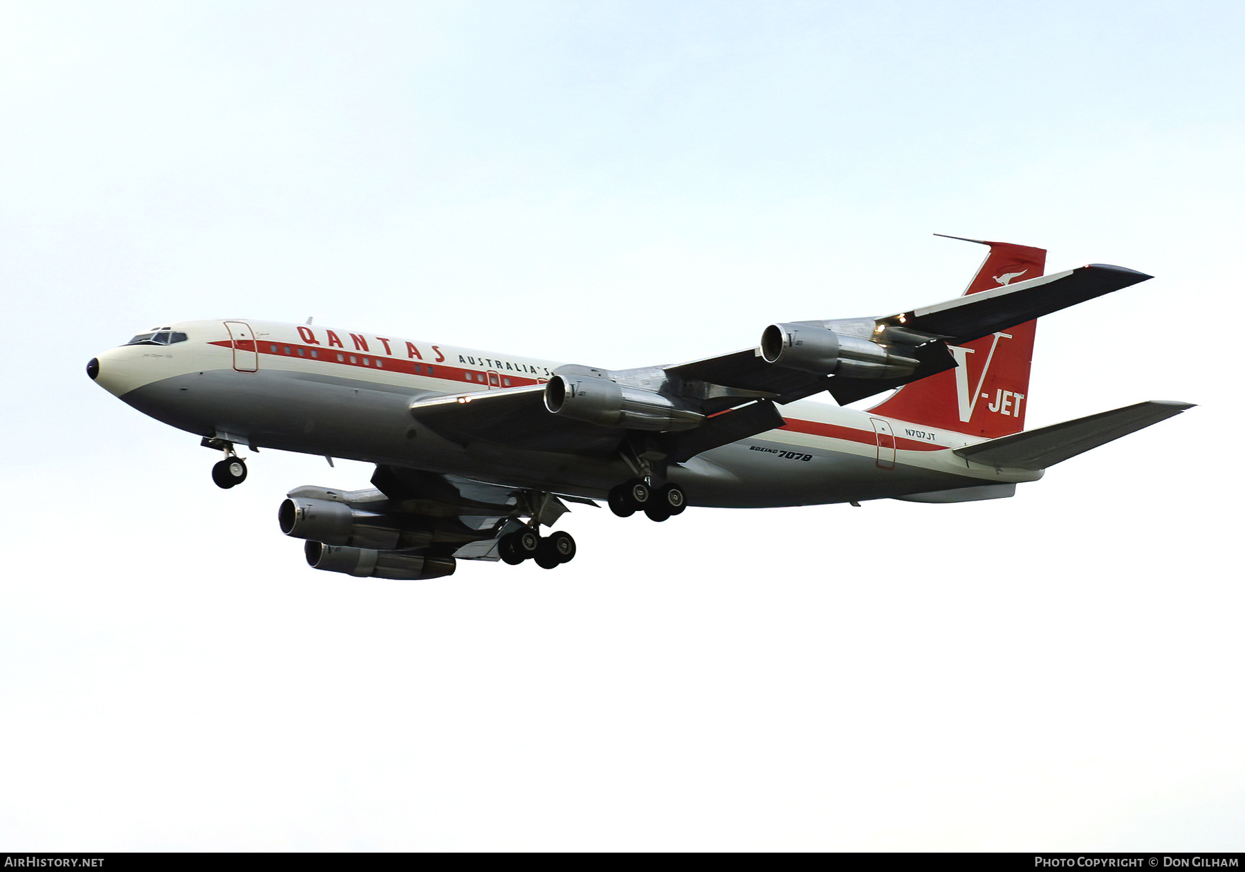 Aircraft Photo of N707JT | Boeing 707-138B | Qantas | AirHistory.net #323030