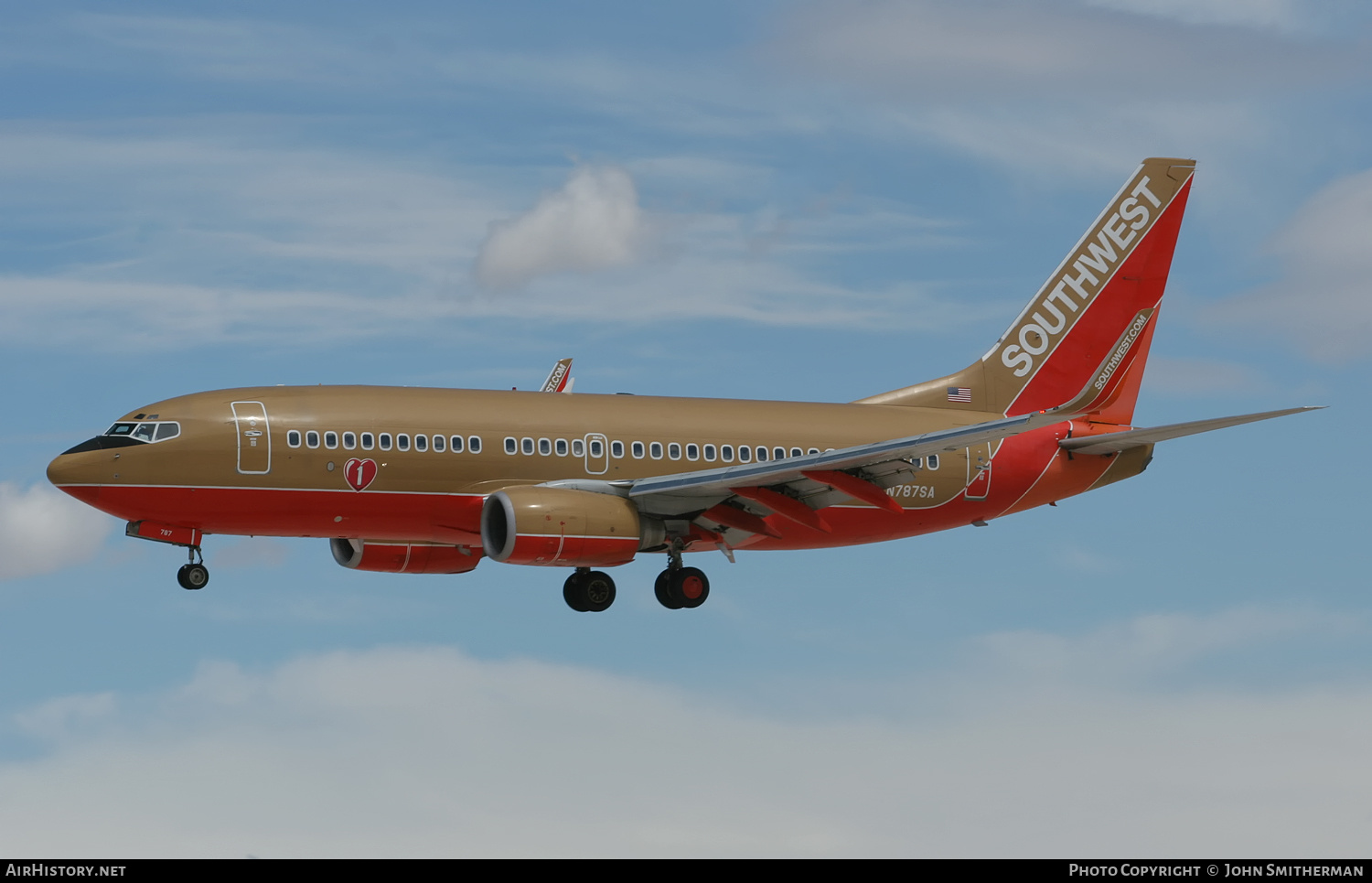 Aircraft Photo of N787SA | Boeing 737-7H4 | Southwest Airlines | AirHistory.net #323041
