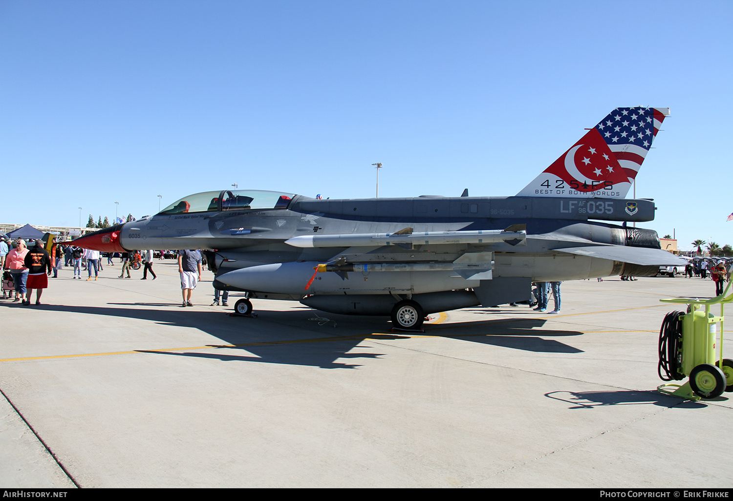 Aircraft Photo of 96-5035 / AF96-035 | Lockheed Martin F-16D Fighting Falcon | Singapore - Air Force | AirHistory.net #323055