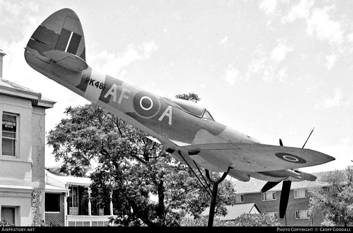 Aircraft Photo of PK481 | Supermarine 356 Spitfire F22 | UK - Air Force | AirHistory.net #323077