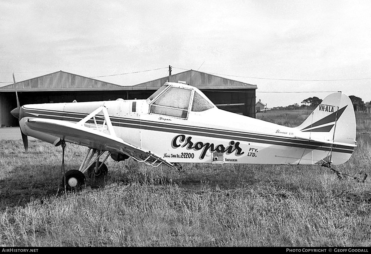 Aircraft Photo of VH-ALA | Piper PA-25-235 Pawnee B | Cropair | AirHistory.net #323085
