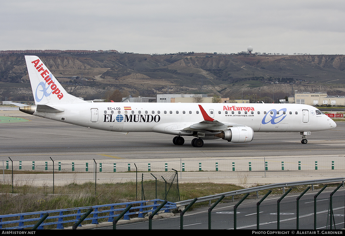 Aircraft Photo of EC-LCQ | Embraer 195LR (ERJ-190-200LR) | Air Europa | AirHistory.net #323090