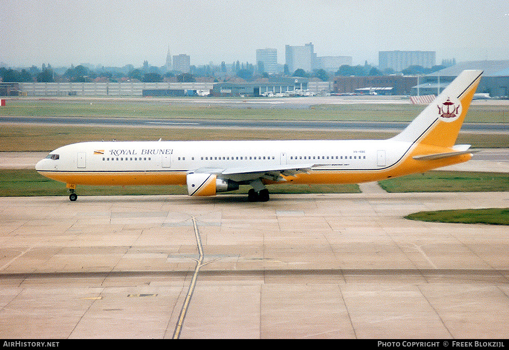 Aircraft Photo of V8-RBE | Boeing 767-33A/ER | Royal Brunei Airlines | AirHistory.net #323109