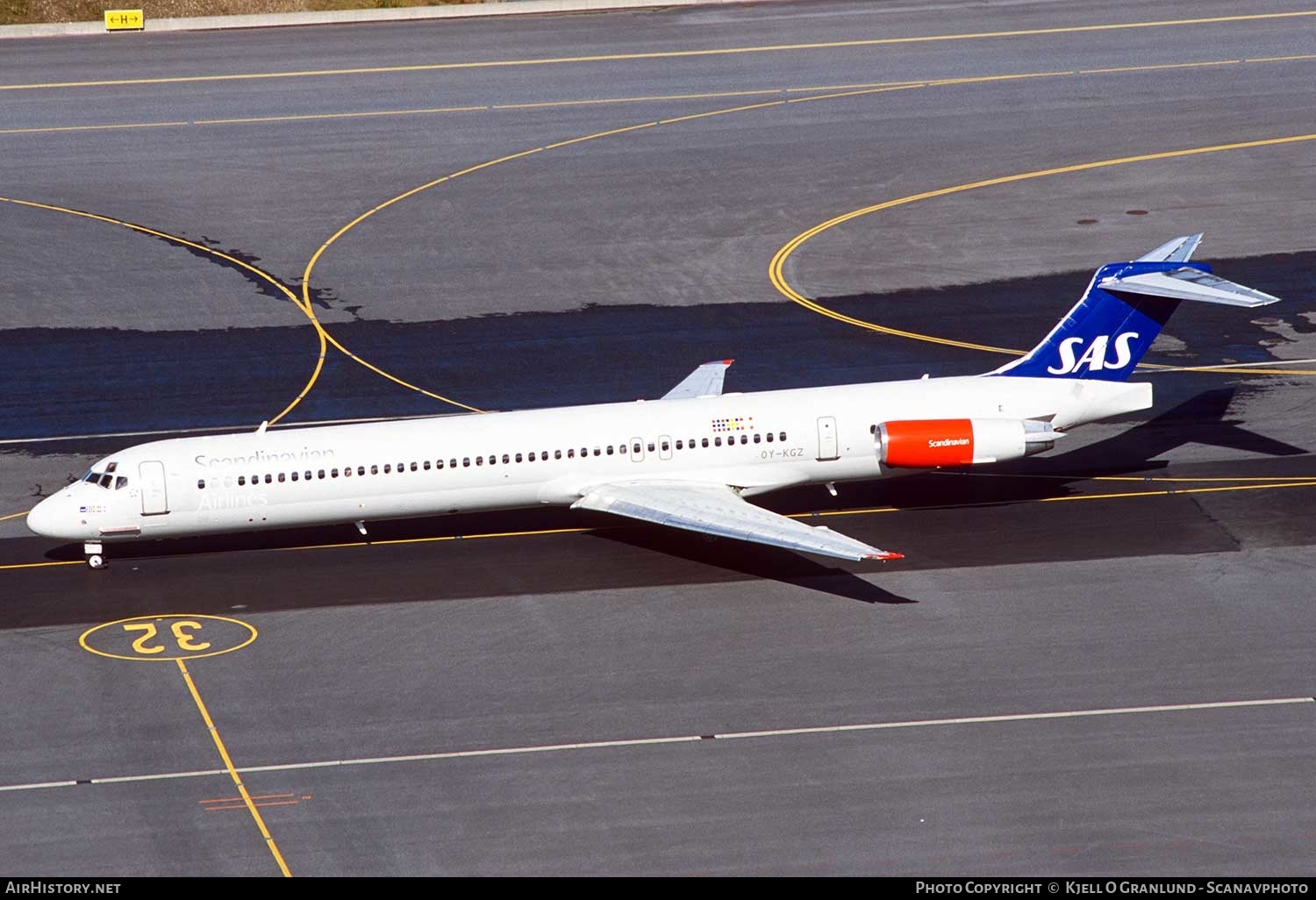Aircraft Photo of OY-KGZ | McDonnell Douglas MD-82 (DC-9-82) | Scandinavian Airlines - SAS | AirHistory.net #323118