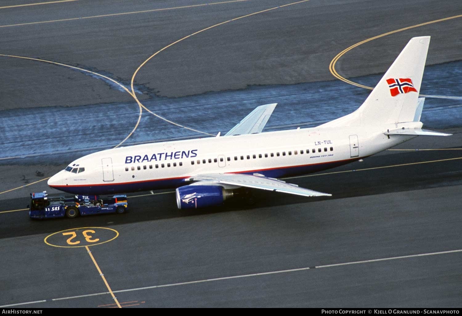 Aircraft Photo of LN-TUL | Boeing 737-705 | Braathens | AirHistory.net #323120
