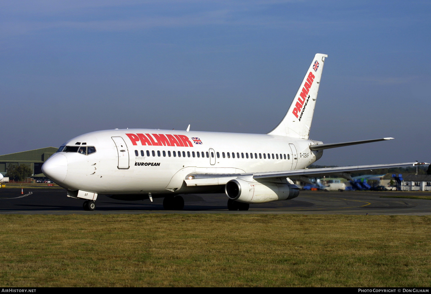 Aircraft Photo of G-CEAF | Boeing 737-229/Adv | Palmair | AirHistory.net #323167