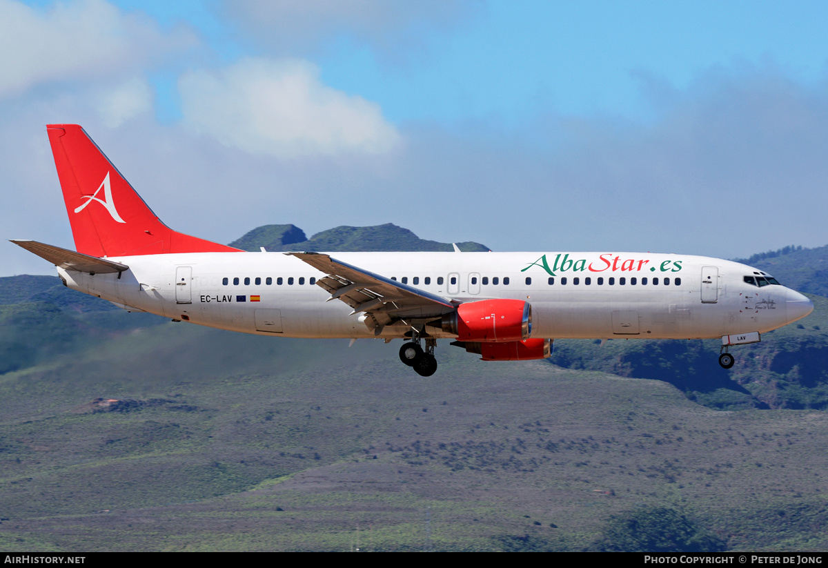 Aircraft Photo of EC-LAV | Boeing 737-408 | AlbaStar | AirHistory.net #323173