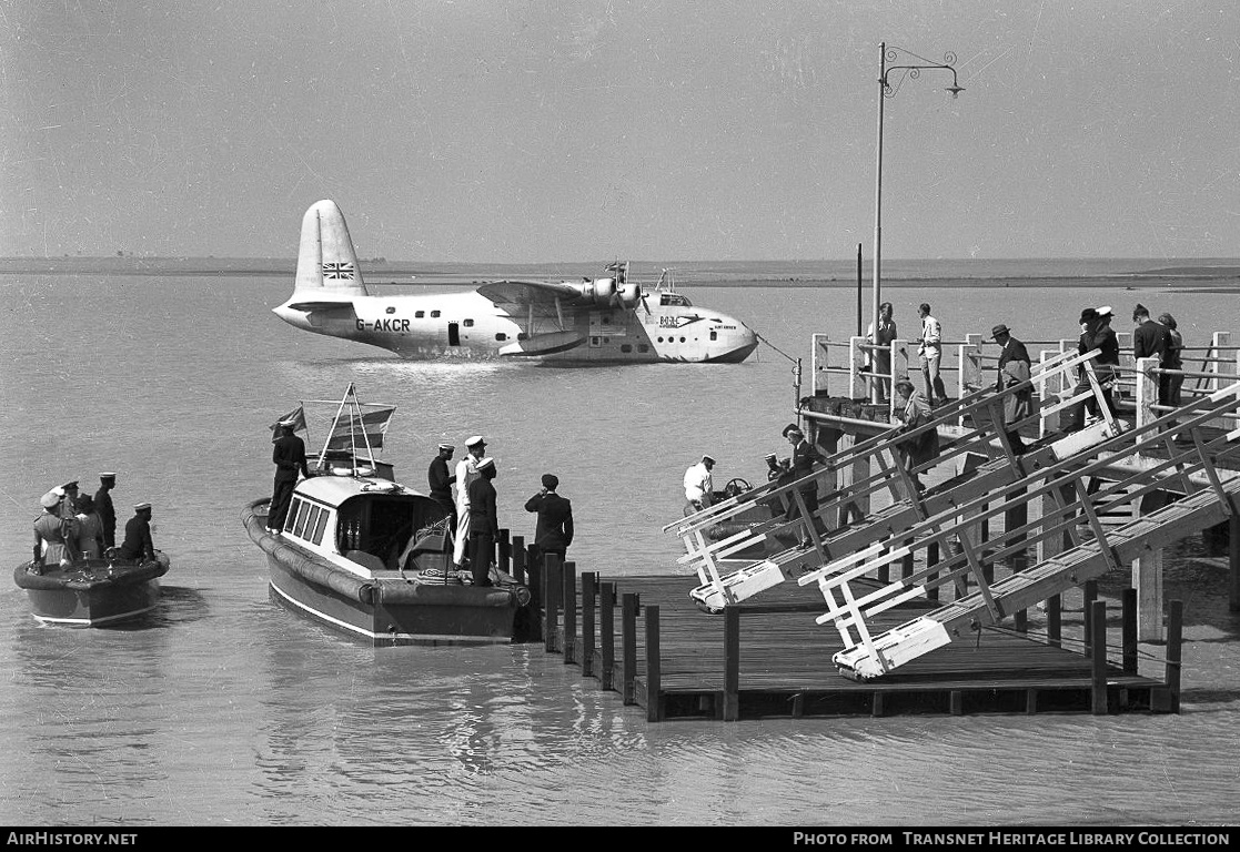 Aircraft Photo of G-AKCR | Short S.25 Sandringham 7 | BOAC - British Overseas Airways Corporation | AirHistory.net #323183