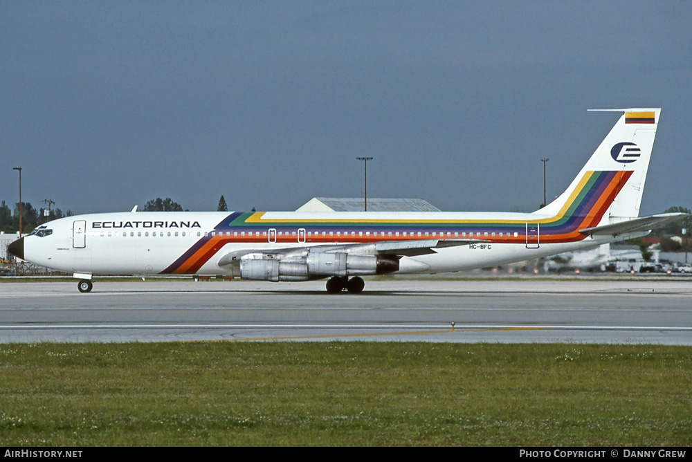 Aircraft Photo of HC-BFC | Boeing 707-321B | Ecuatoriana | AirHistory.net #323192