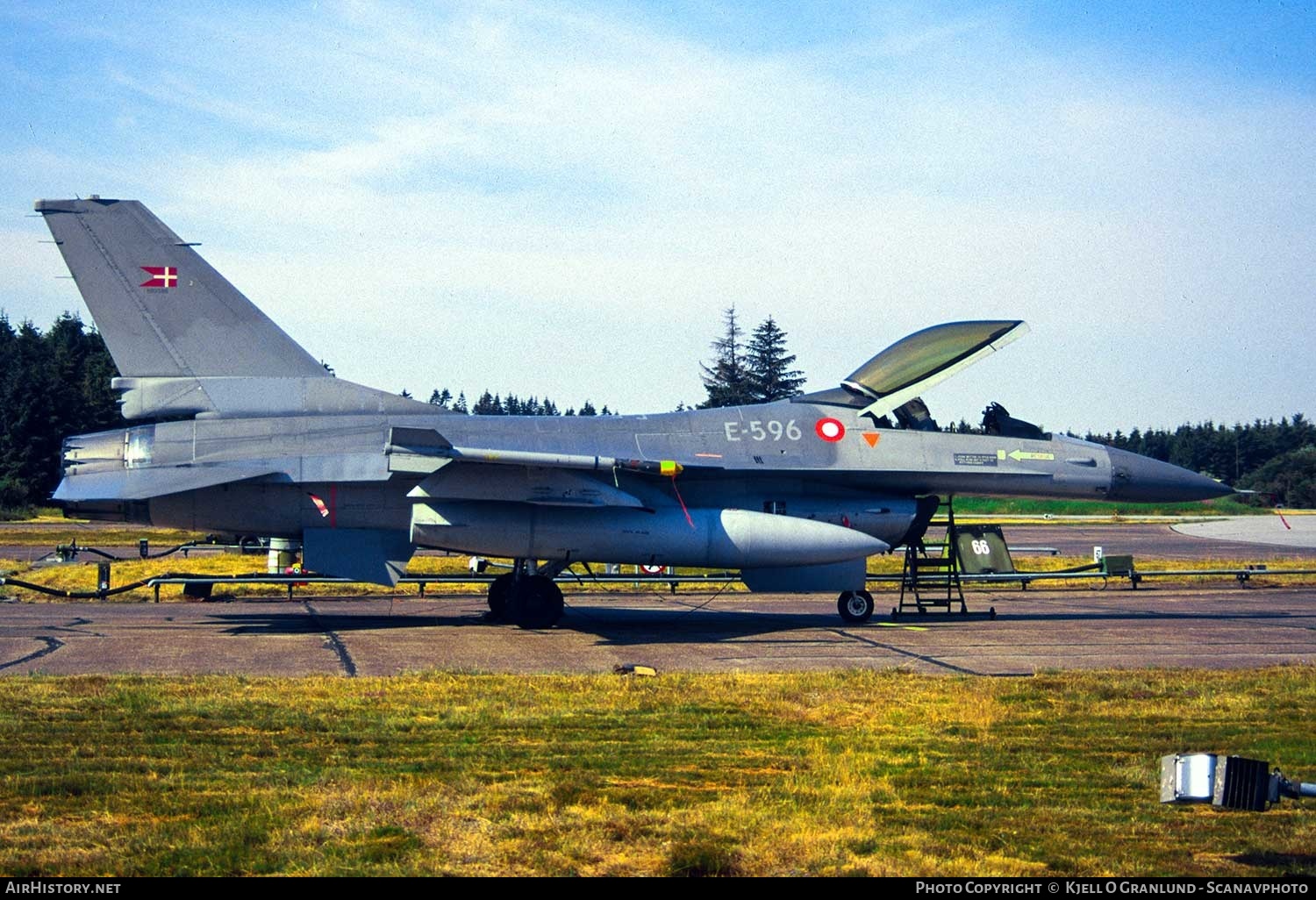 Aircraft Photo of E-596 / 80-3596 | General Dynamics F-16A Fighting Falcon | Denmark - Air Force | AirHistory.net #323205