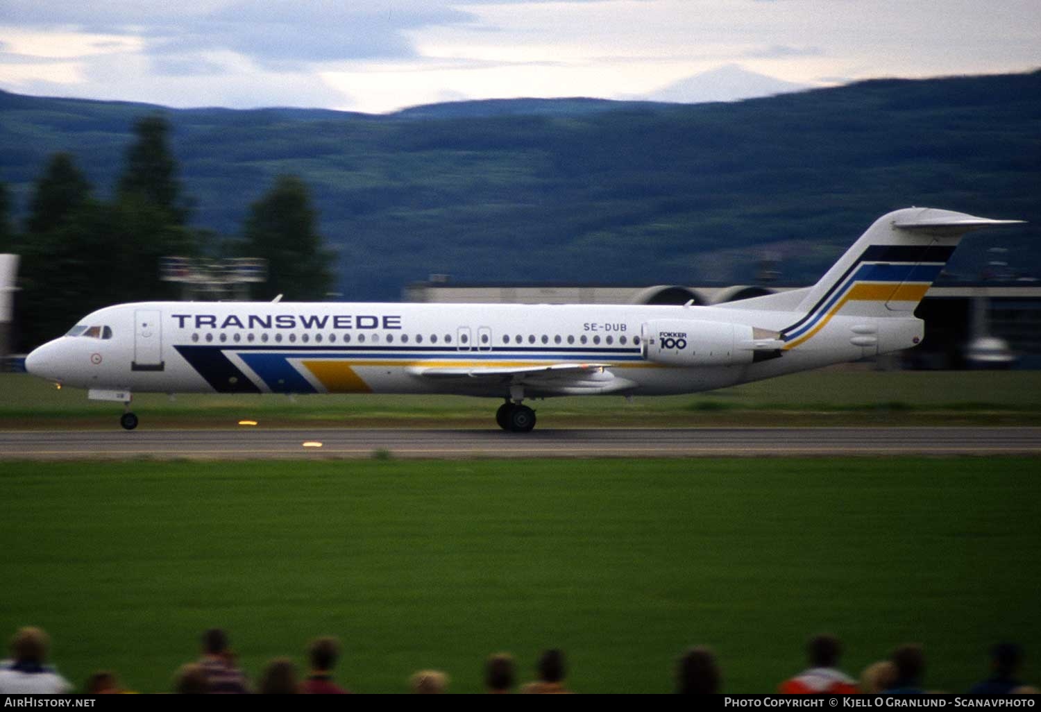 Aircraft Photo of SE-DUB | Fokker 100 (F28-0100) | Transwede Airways | AirHistory.net #323228