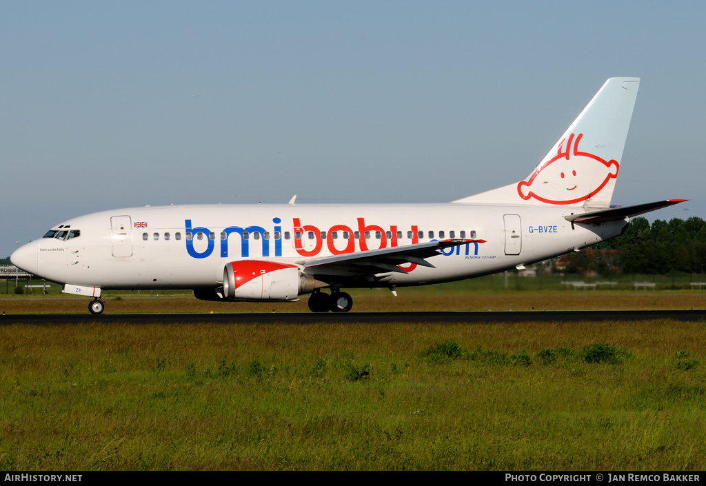 Aircraft Photo of G-BVZE | Boeing 737-59D | Bmibaby | AirHistory.net #323263