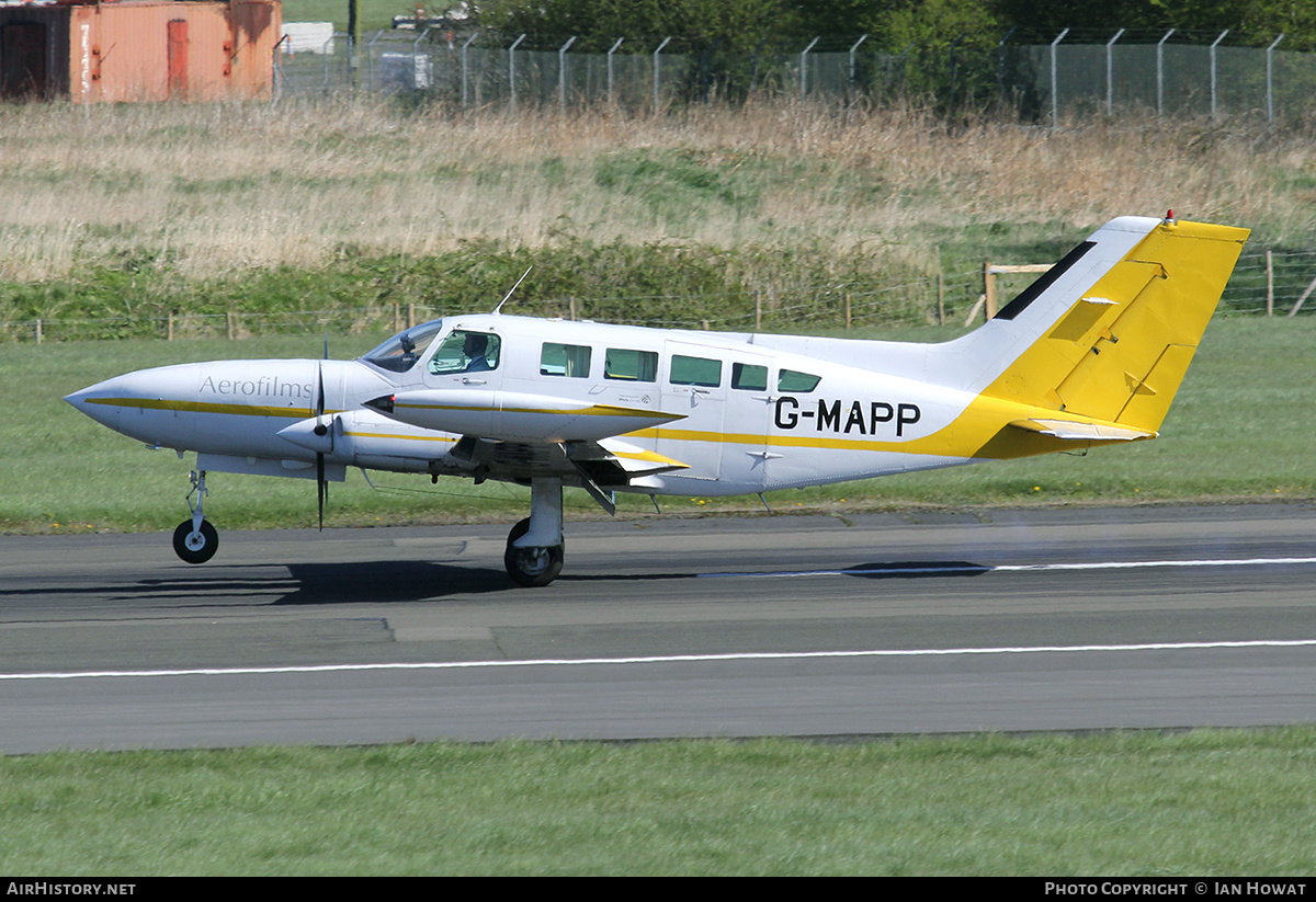 Aircraft Photo of G-MAPP | Cessna 402B Utililiner | Blom Aerofilms | AirHistory.net #323276