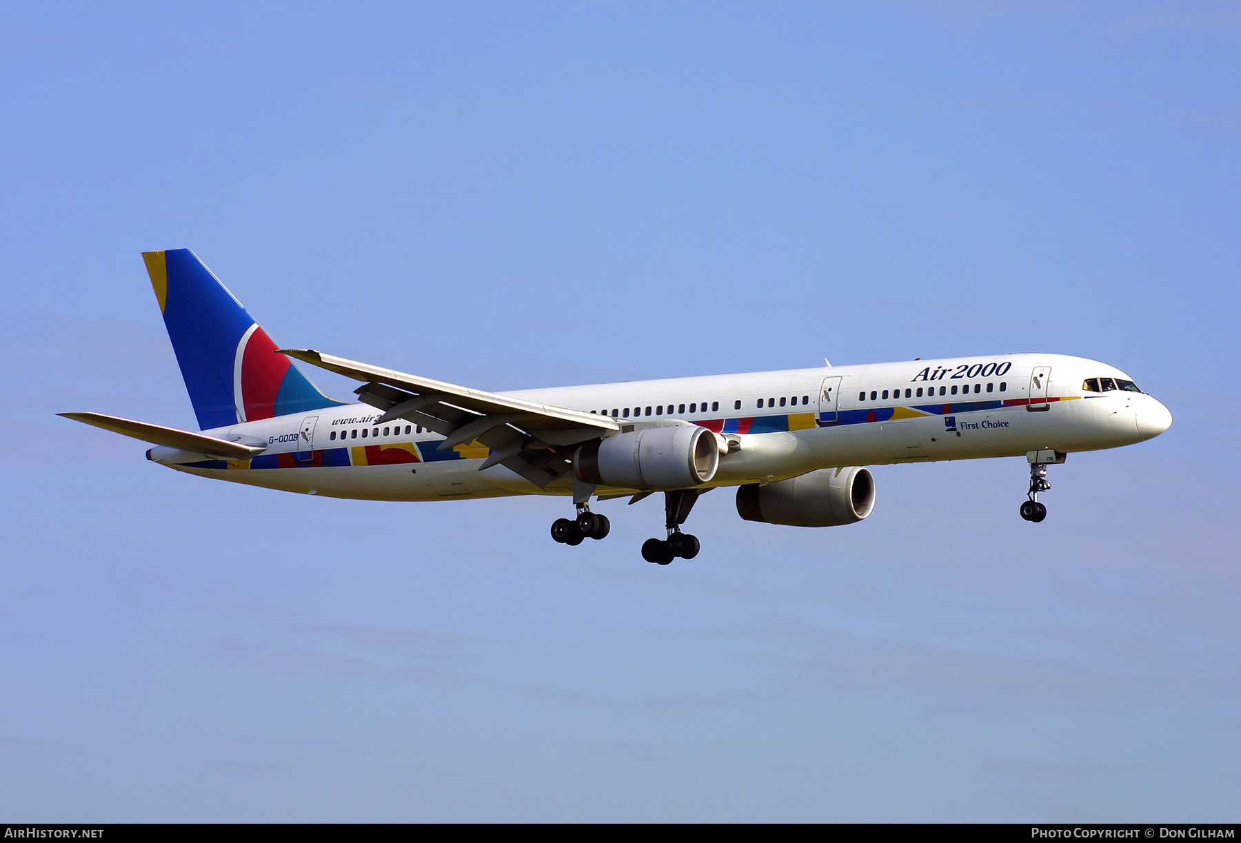 Aircraft Photo of G-OOOB | Boeing 757-28A | Air 2000 | AirHistory.net #323278