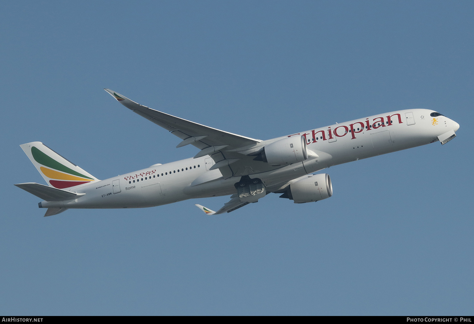 Aircraft Photo of ET-AWM | Airbus A350-941 | Ethiopian Airlines | AirHistory.net #323311