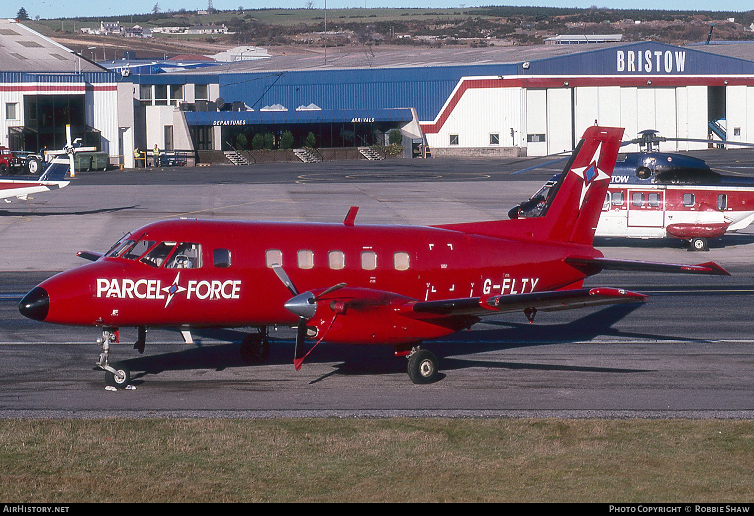 Aircraft Photo of G-FLTY | Embraer EMB-110P1 Bandeirante | Parcelforce | AirHistory.net #323331