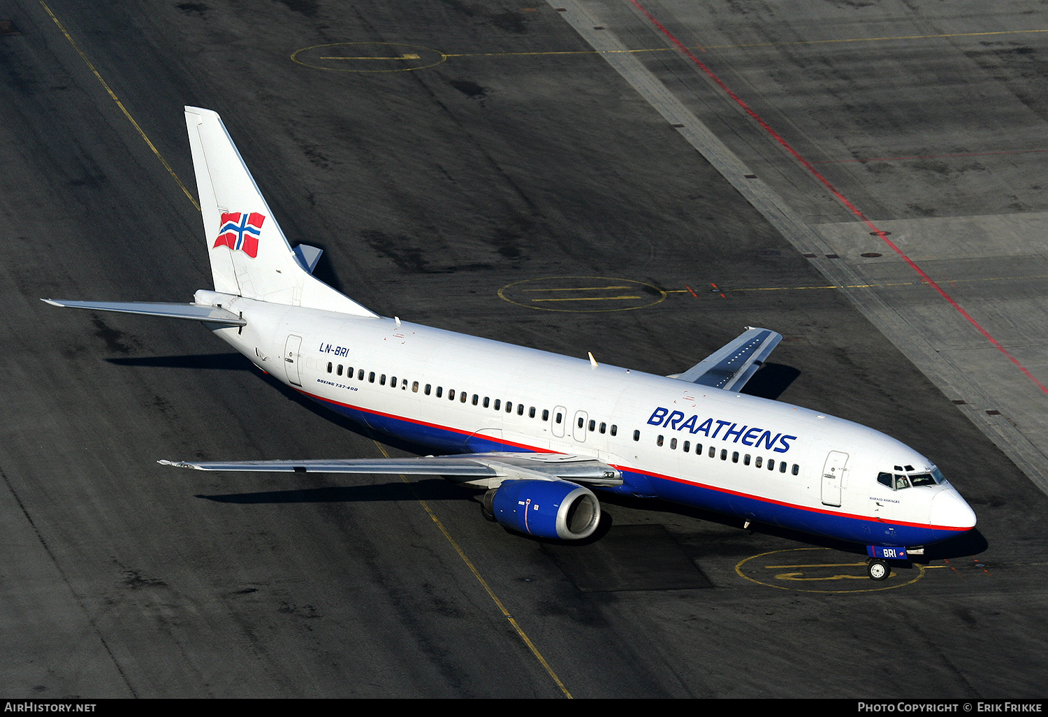 Aircraft Photo of LN-BRI | Boeing 737-405 | Braathens | AirHistory.net #323372