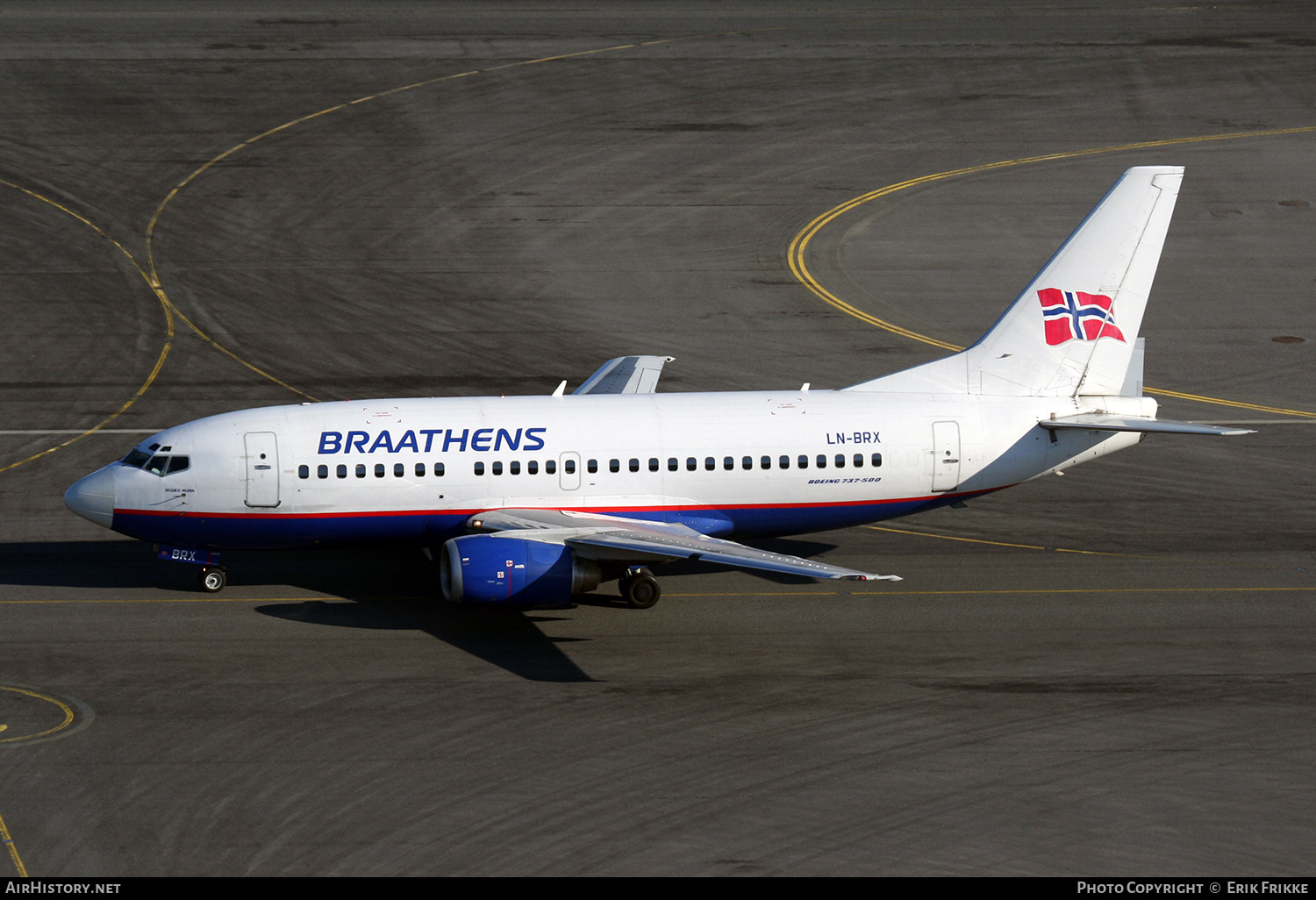 Aircraft Photo of LN-BRX | Boeing 737-505 | Braathens | AirHistory.net #323376