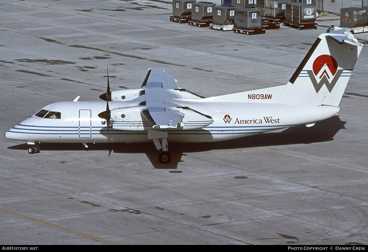 Aircraft Photo of N809AW | De Havilland Canada DHC-8-102 Dash 8 | America West Airlines | AirHistory.net #323393