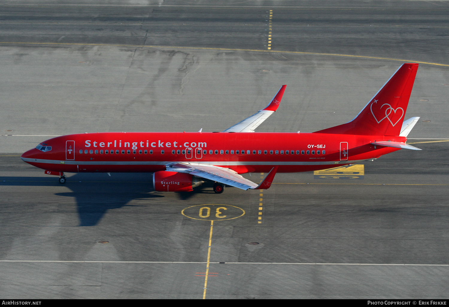 Aircraft Photo of OY-SEJ | Boeing 737-86Q | Sterling European Airlines | AirHistory.net #323404