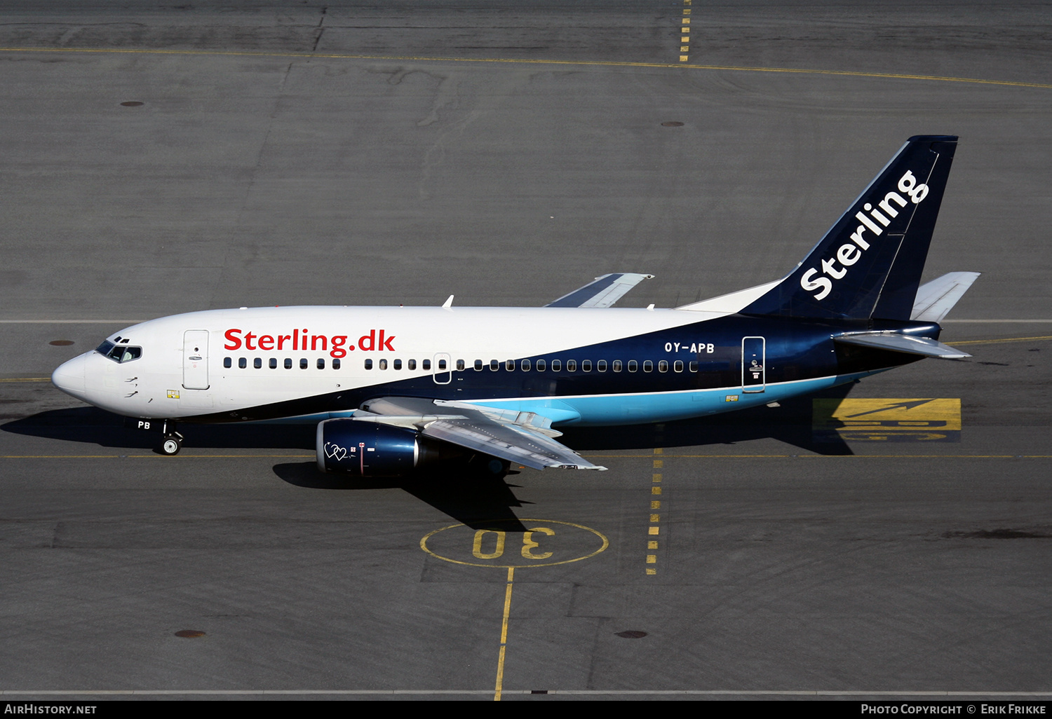Aircraft Photo of OY-APB | Boeing 737-5L9 | Sterling Airlines | AirHistory.net #323406
